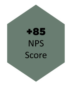 +85 NPS Score